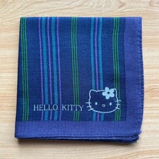 HANDKERCHIEF JAPAN ART STRIPED PLAIN MEN'S POCKET SQUARE COTTON 18" B0864
