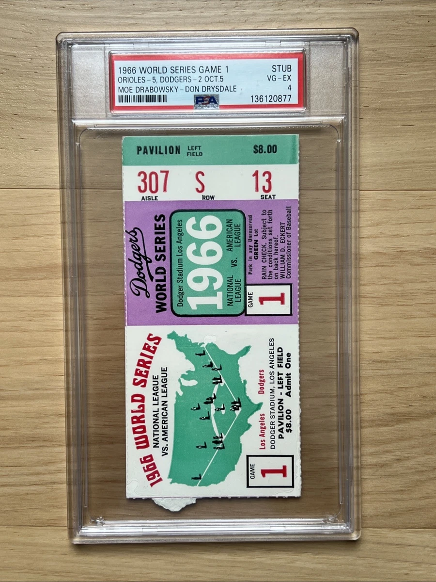 Sandy Koufax 1966 Vintage Sports Ticket Stubs for sale | eBay