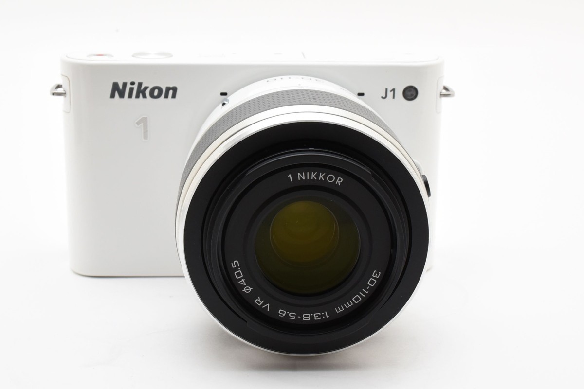 Nikon 1 J1 10.1MP Digital Camera - White w/30-110mm VR Lens