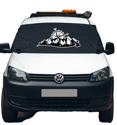 VW Caddy Window Screen Cover Black Out Blind Camper Wrap Curtain Deluxe