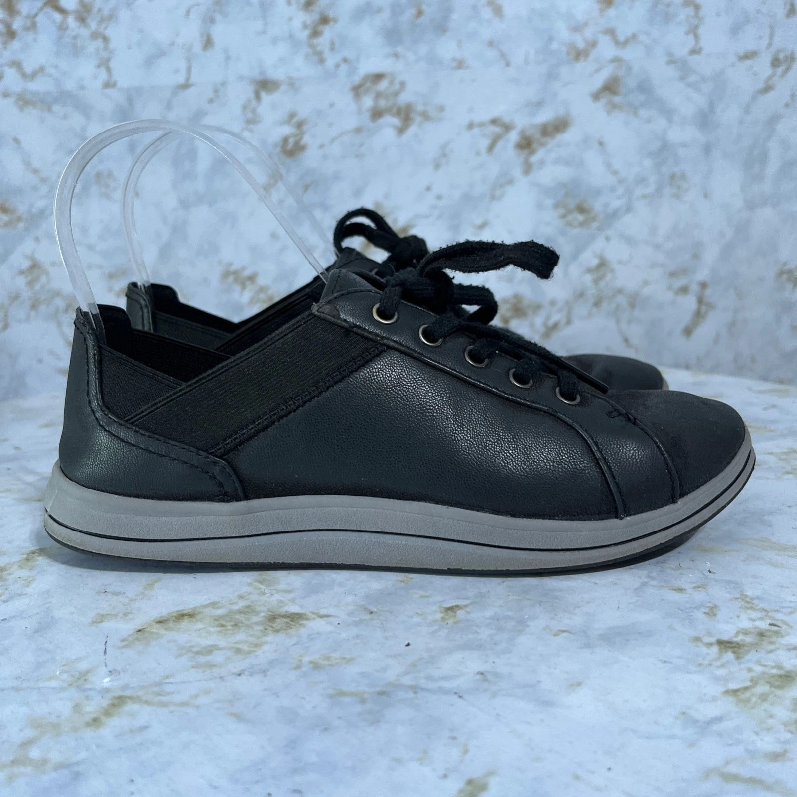 Scarpe Clarks Breeze Sky donna taglia 6 5M nero grigio sneakers comode da passeggio