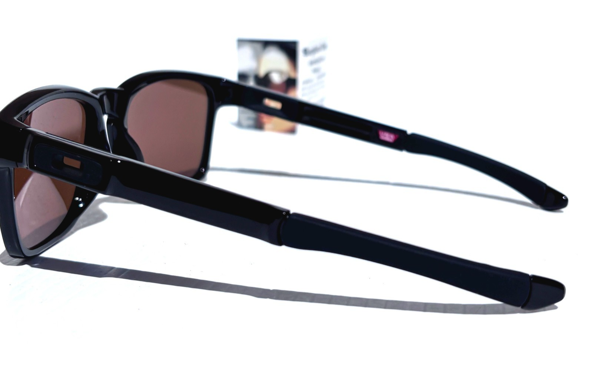 NEW Oakley CATALYST Shiny Black Frame 24K Gold Mirror Lens
