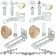 Bifold Door Hardware Repair Kit 2-Door Set 3/8-Inch Pivot for 7/8-Inch Track Unf