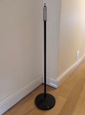 Telescoping Pole Black Aluminium Microphone Stand, Grip Clutch, Threaded Tip