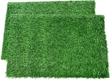 LOOBANI Dog Grass Pee Pads, Artificial Dog Grass Pads for Potty Tray, Fake Grass