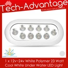 12~24V 23W WHITE LED BOAT UNDERWATER BAID SQUID TRANSOM WAKE BOARDING LED LIGHT