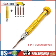 6 in1 Slotted Screwdriver Kit Tool For Mobile Phone Jewellers Watch Repair