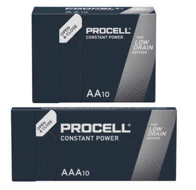 60 Duracell Procell Constant Batterien im 10er Karton (30x AA + 30x AAA)