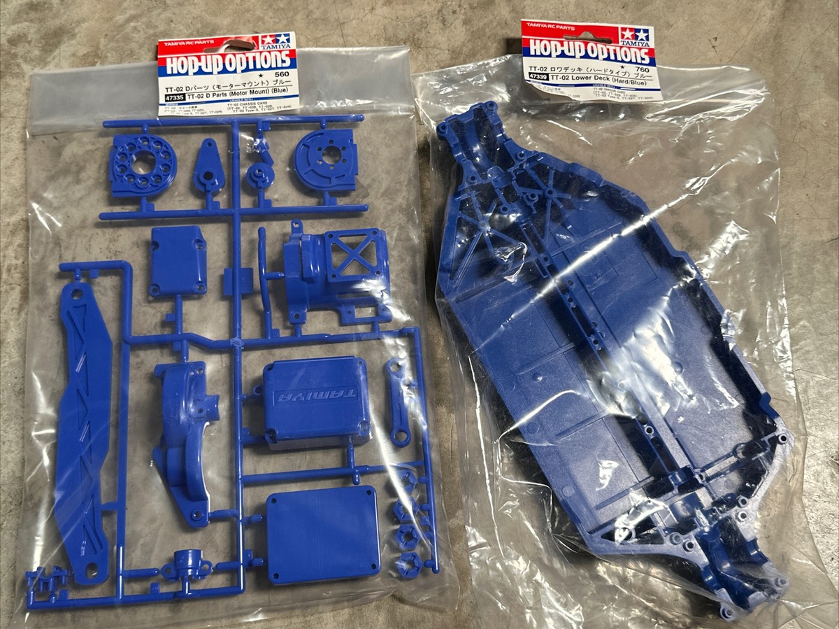 tamiya TT-02 Lower Deck (Hard/Blue) 47339 47335 | eBay