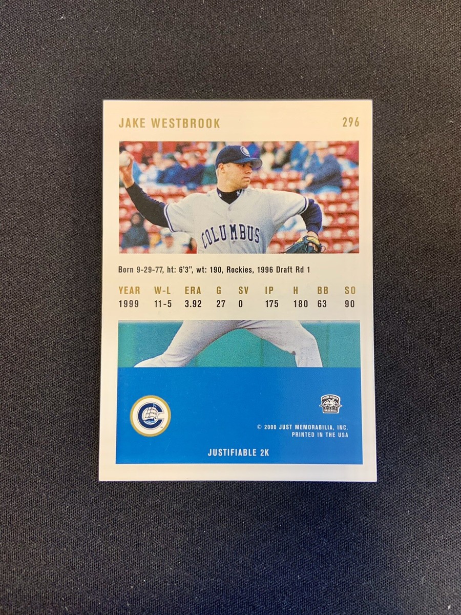 westbroook サイン RC 2000 Just Gold 2K #296 JAKE WESTBROOK Signed RC Auto World
