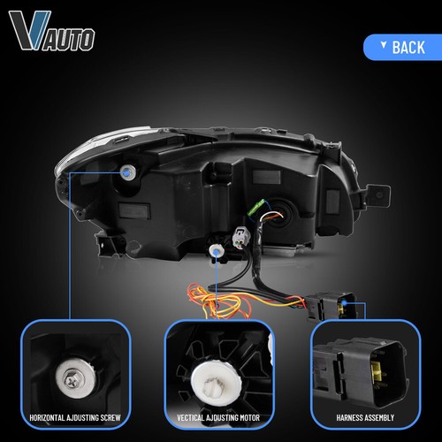 VLAND LED Reflector Headlights For Subaru WRX&WRX STI 2015-2021 Amber Corner Set - Foto 7 di 12