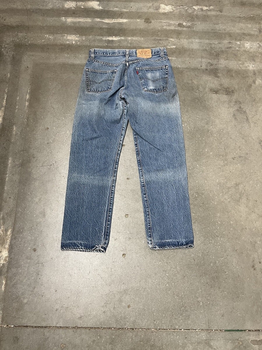 リーバイス501 黒カン31インチ 古着 80s USA製 Levi's 501 「66 後期」 黒カン 内股シングル