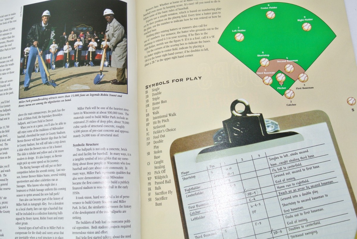 Milwaukee Brewers Yearbook 2001 - Magazine édition Spéciale Jeux Exposition - Occasion