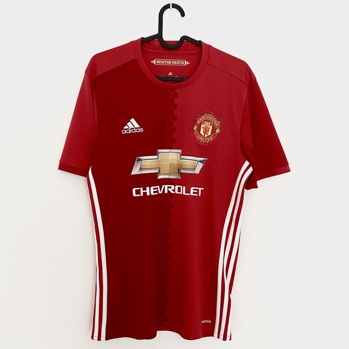 16/17ManchesterUnitedオーセンティックユニフォーム　ポグバ 2016 2017 Manchester United Pogba Adidas Home Football Soccer