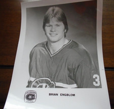 Random Hockey Photo Brian Engblom Montreal Canadians 1970's