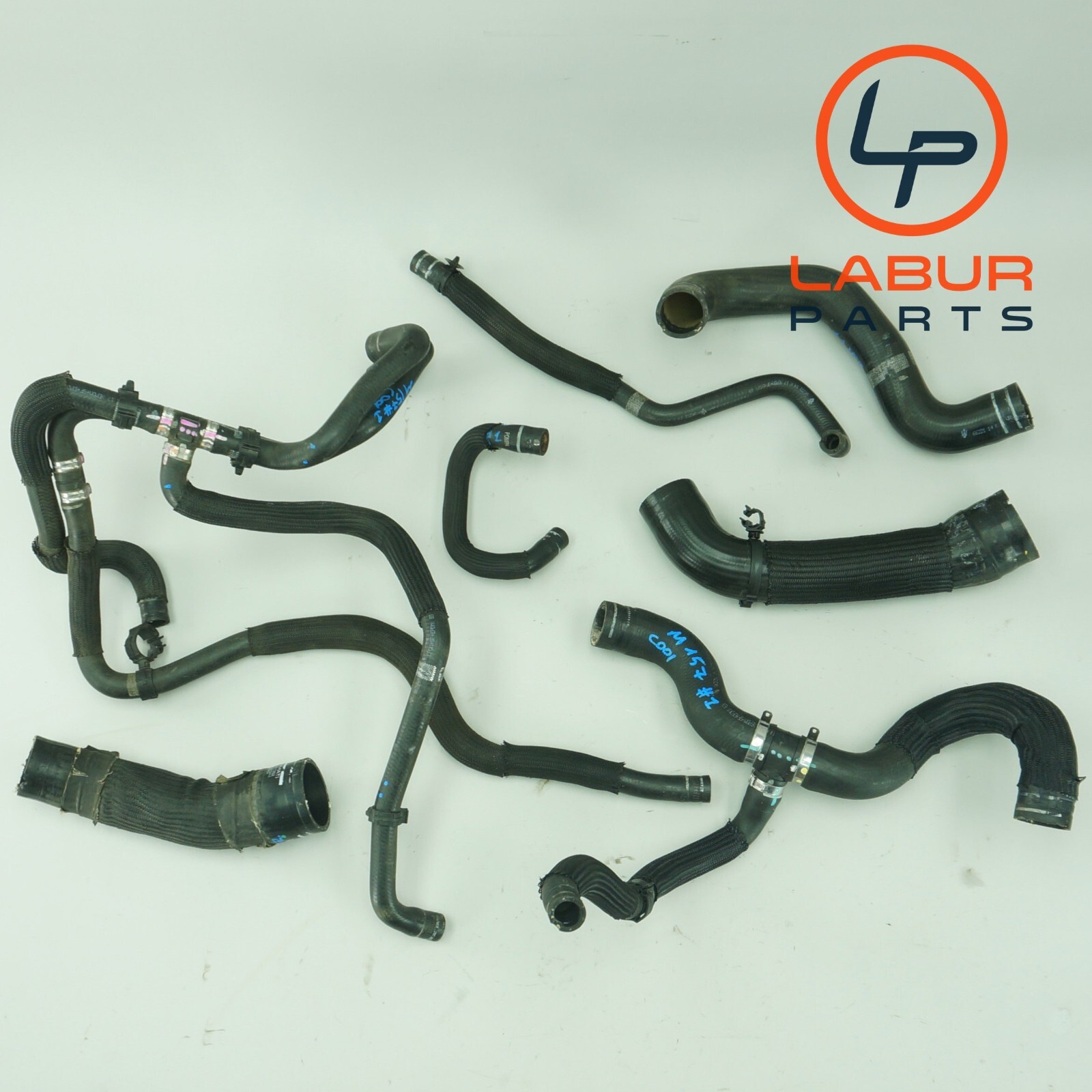 M157 14-17 Maserati Ghibli Engine Radiator Coolant Hose Pipe Line Set BX319