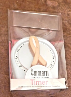 Bialetti Kitchen Timer 60 Minute National Breast Cancer    Brand New Sealed