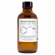 Benzyl Alcohol - 4 fl oz - Amber Glass Bottle w/ Glass Dropper - GreenHealth