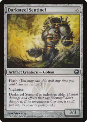 x1 Darksteel Sentinel x1 MTG Scars of Mirrodin Magic The Gathering