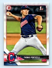 2018 Bowman Draft Thomas Ponticelli Cleveland Indians #BD-42 1st Bowman