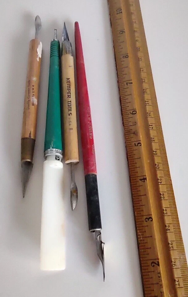 4 Vintage *Chartpak *Koh-I-Noor *Kemper Ceramic Pottery Clay Tools - Image 2 of 4