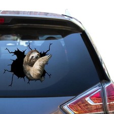 Sloth Sticker Waterproof Large Sloth Decals Kawaii Small Glass Decals For Girls