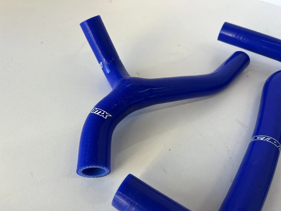 Kit Manguera Radiador Faction MX Y Kawasaki KX 450f Silicona 2009 2010 2011 Azul Foto 3 de 4