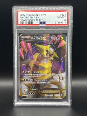 Pokémon PSA 8 NM-MT Giratina EX Full Art FA - Dragons Exalted 124/124 ...