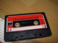 Cassetta audio Magna biossido di cromo II S 60 vintage nuova