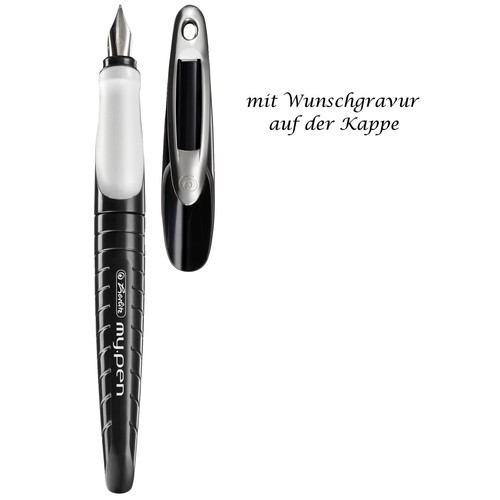 Herlitz Schulfüller My.pen Mit Namensgravur - Lila/Minze Mit Iridiumfeder M