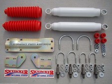 Dual Front Steering Stabilizer Shock Kit 98-02 Ram 25003500 - Dana 60