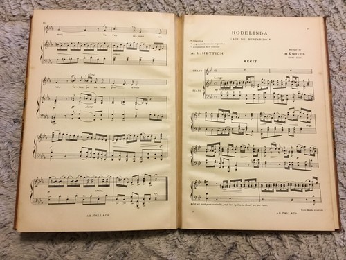 Georges Frederick Handel ed. A L Hettich Vintage/Antique Brown Music Book - Picture 5 of 6