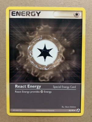 React Energy 82/92 EX Legend Maker - Uncommon Pokemon Card - NM/Mint