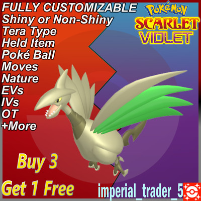 Pokémon Scarlet and Violet   Shiny Skarmory   W/ Best 6IV Customizable