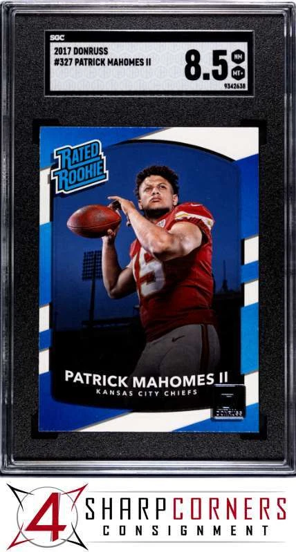 Patrick Mahomes trading card