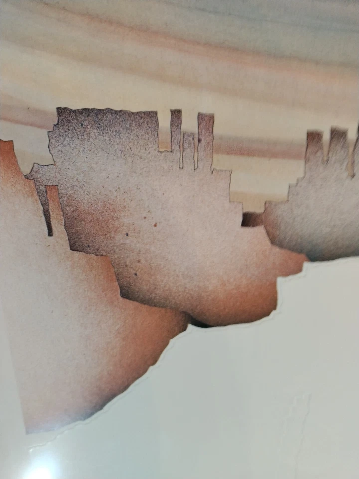 1984 VINTAGE SIGNED PRINT BY AMADO PENA JR. 33X21" FAIR POSTER EMBOSSED — 第 4/4 张图片