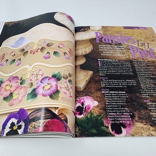 The Decorative Painter Magazine May June 2003 Issue 3 Maureen McNaughton Floral - Picture 7 of 16