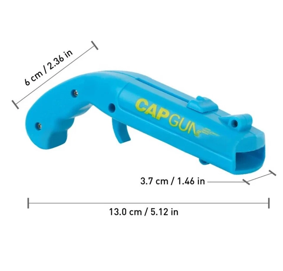 4 Stück Capgun, Flaschenöffner, Männerspielzeug, Silvester, Kronkorkenpistole, - Bild 4 von 4