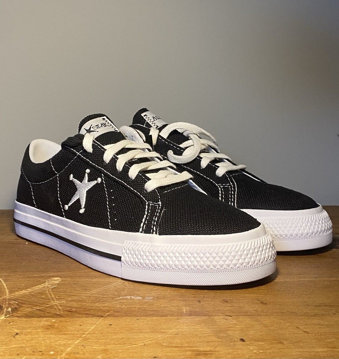 Stussy x Converse One Star OX Low Mens Size 6 NIB Black Stussy x Converse One Star OX Low Mens Size 6 NIB Black
