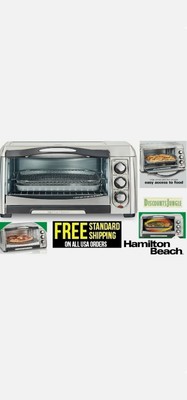 Hamilton Beach 31323 Sure-nítido aire Fry Horno Tostador Capacidad 6  Rebanada Sellado! | eBay