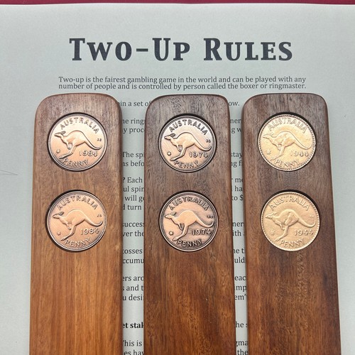 Aussie 2UP Game Set Kip with 2 Australian pennies. For Birthday Gift ANZAC Day - Bild 6 von 16