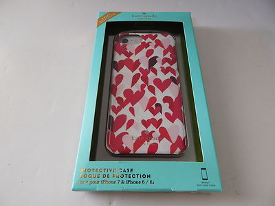 Kate Spade Protective Case For iPhone SE 2nd 3rd/8/7 Hearts/Multi-Color New