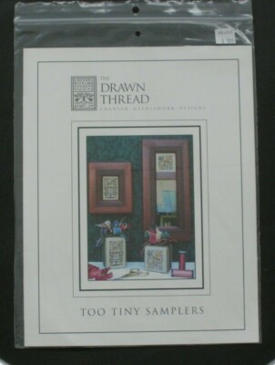 The Drawn Thread Too Tiny Samplers Cross Stitch Chart - NEW