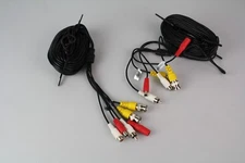 2x 60ft CCTV Security Camera DVR Video Power Surveillance BNC Cable Wire Cord