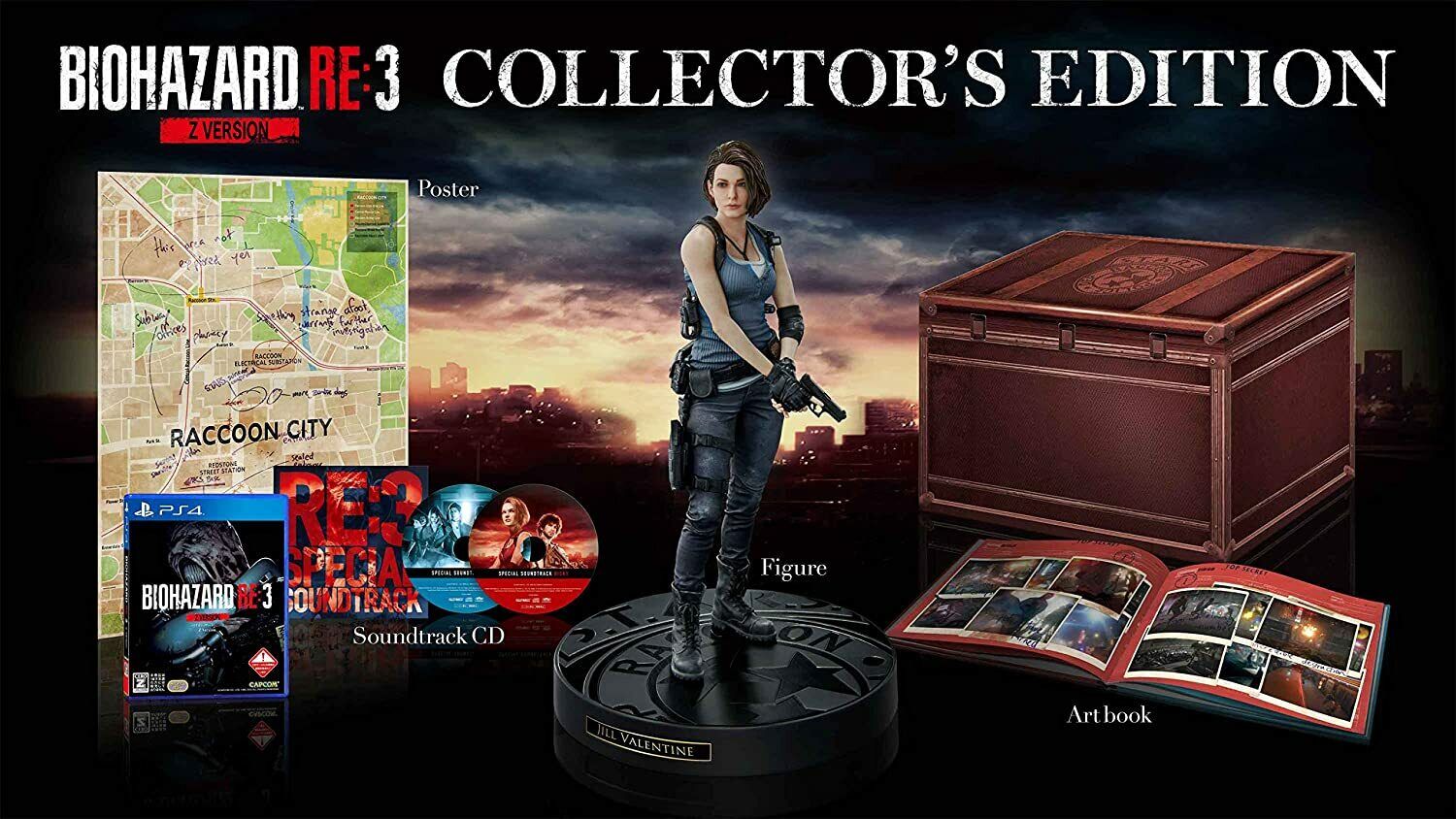 NEW PS4 Resident Evil BIOHAZARD RE:3 Z Version COLLECTOR'S EDITION e-Capcom