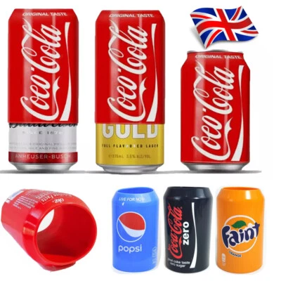 Hide A Beer Can Cover Sleeve Silicone Coke Beverage Case Stubby Cooler 350ML UK
