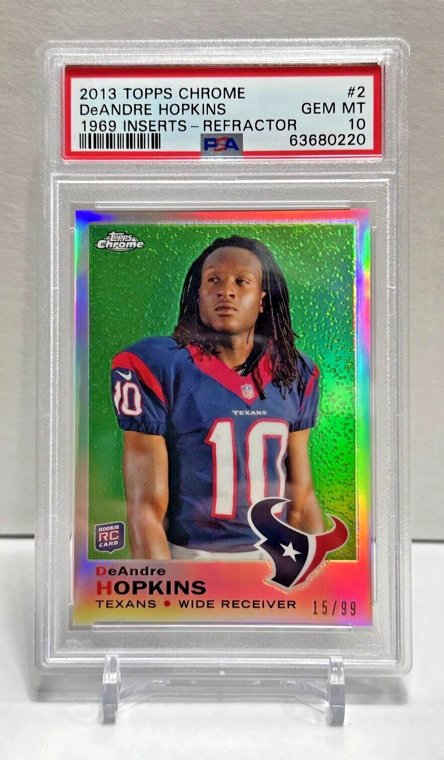 DeAndre Hopkins Topps Chrome 1969 Inserts #2 Refractor