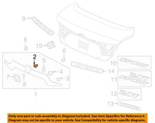 HONDA OEM 02-23 Accord Exterior Trim-Lower Molding Retainer 75316S9A004