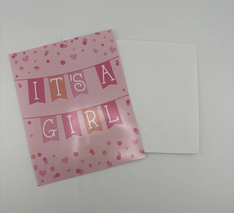 It’s a Girl Baby Shower Pink Invitations Fill in Cards - 8 count - Image 3 of 4