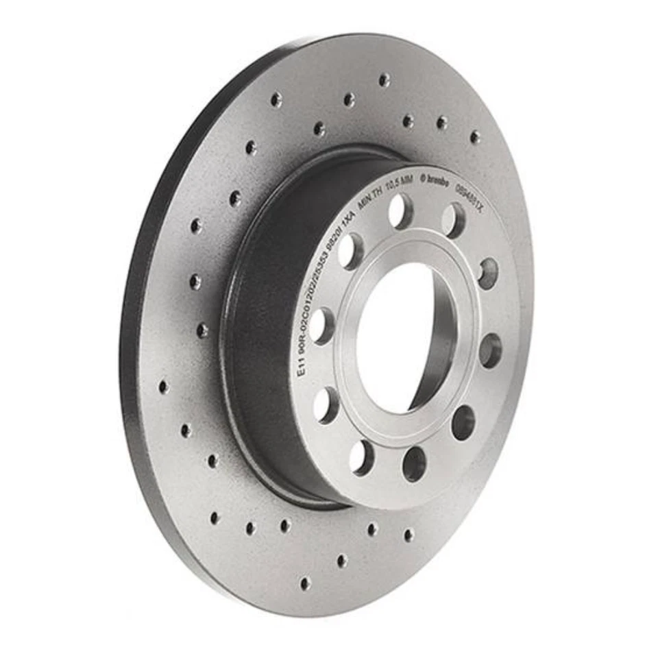 Rotor de freno de disco trasero Brembo 08.9488.1X 260 mm para Volkswagen Jetta 2005-2010 Foto 3 de 3